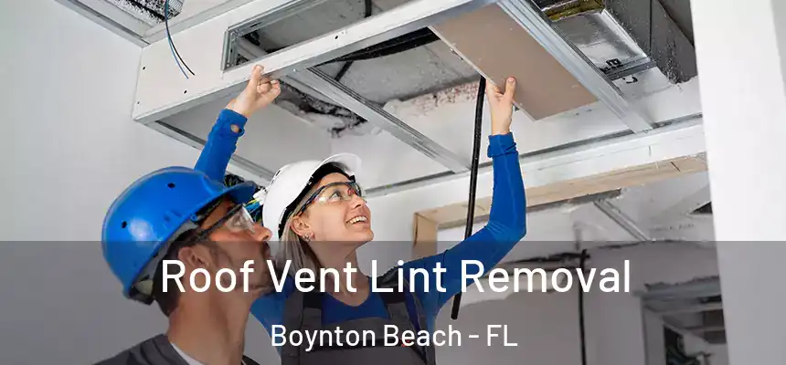 Roof Vent Lint Removal Boynton Beach - FL